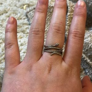 Pandora sparkling snake ring